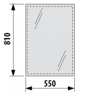 JIKA CLEAR zrcadlo 55 x 81 cm, bez osvětlení   H4557111731441